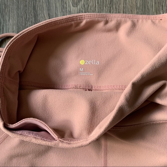 Zella High Waisted Pink Loop Ankle Midi Leggings - Picture 4 of 6